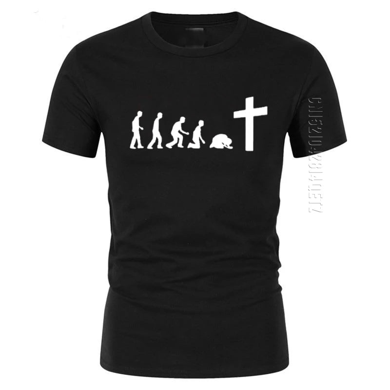 God Is Love: Jesus Is Wonderful Team Jesus Evolution Men's 100% Cotton Christian T-Shirt