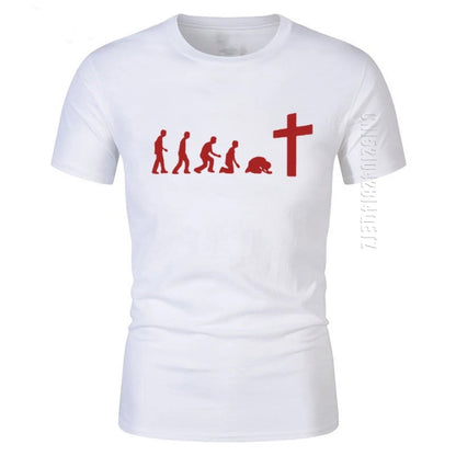 God Is Love: Jesus Is Wonderful Team Jesus Evolution Men's 100% Cotton Christian T-Shirt