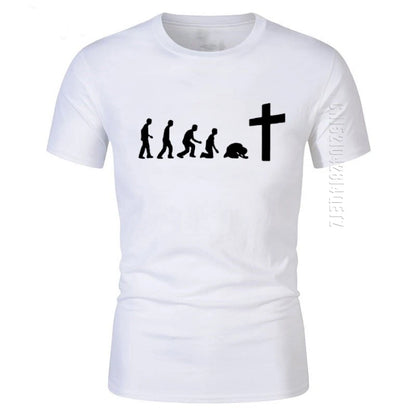 God Is Love: Jesus Is Wonderful Team Jesus Evolution Men's 100% Cotton Christian T-Shirt
