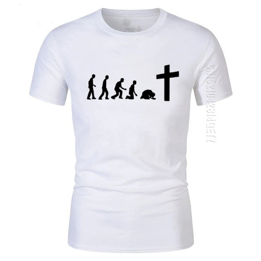 God Is Love: Jesus Is Wonderful Team Jesus Evolution Men's 100% Cotton Christian T-Shirt