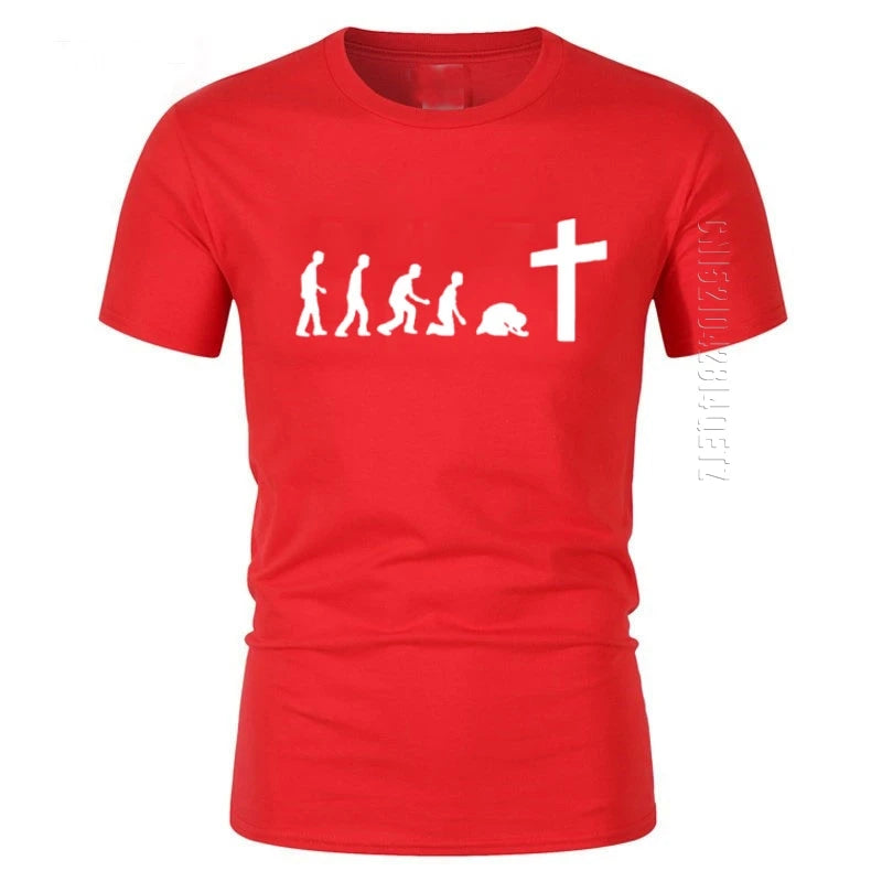 God Is Love: Jesus Is Wonderful Team Jesus Evolution Men's 100% Cotton Christian T-Shirt