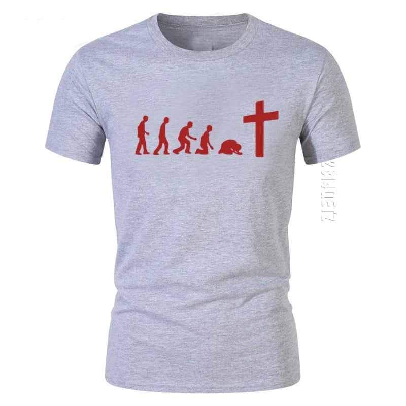 God Is Love: Jesus Is Wonderful Team Jesus Evolution Men's 100% Cotton Christian T-Shirt