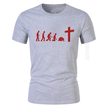 God Is Love: Jesus Is Wonderful Team Jesus Evolution Men's 100% Cotton Christian T-Shirt