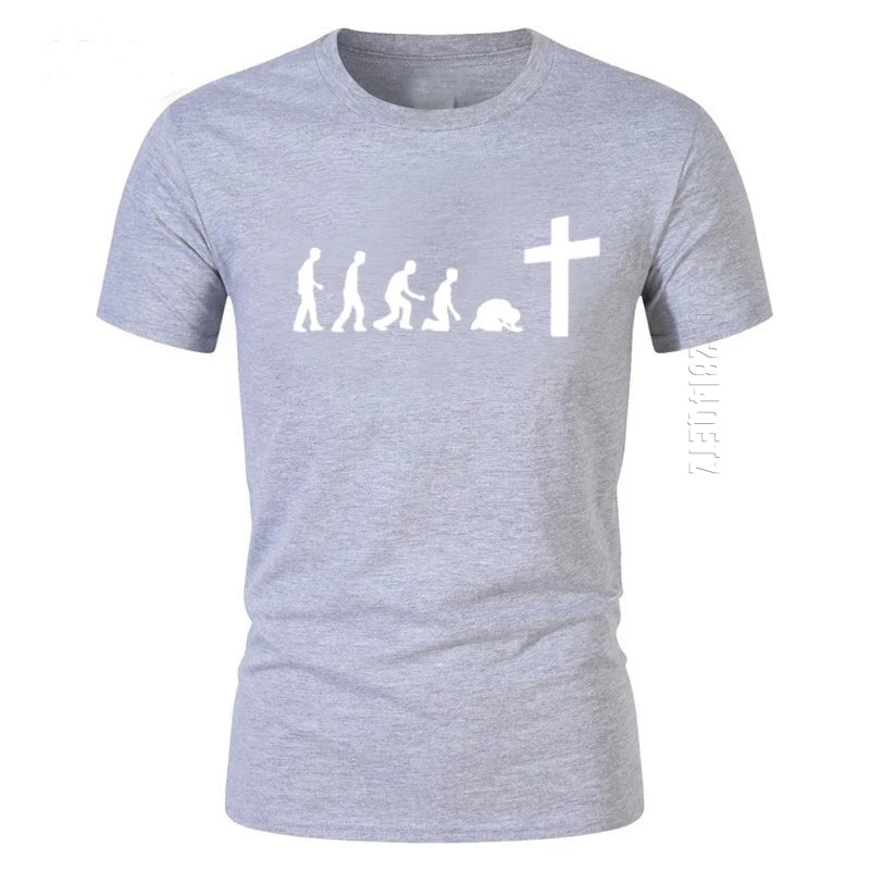 God Is Love: Jesus Is Wonderful Team Jesus Evolution Men's 100% Cotton Christian T-Shirt